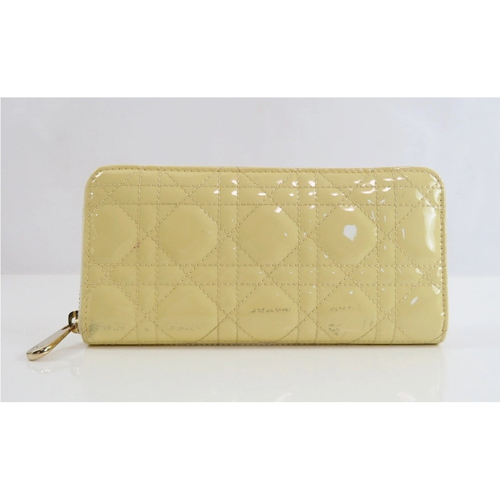 Dior Beige Quilted Women's Wallet - Picture 3 of 15